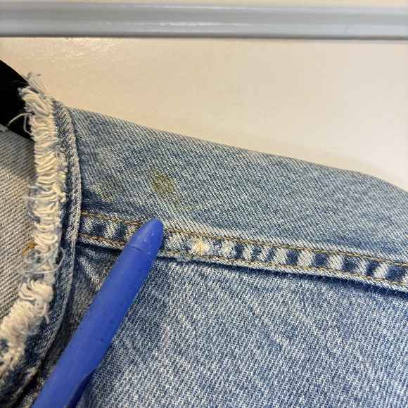 Guess Denim Jean Vest Georges Marciano Men's XL Style 10804 VTG 80's Distressed - Picture 3 of 16